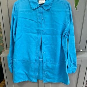 Westbound Teal Button-Up Shirt